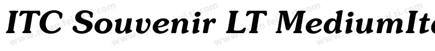 ITC Souvenir LT MediumItalic字体转换